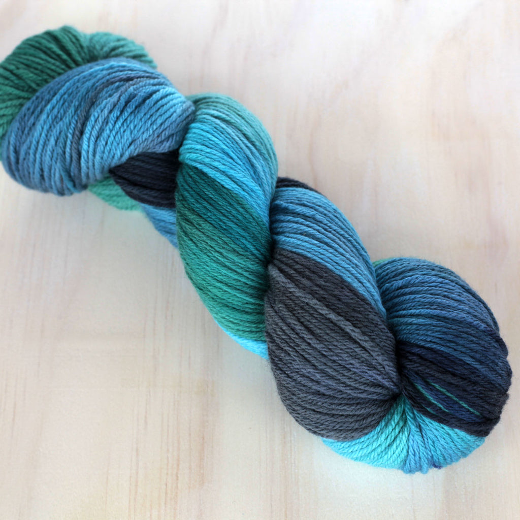 Turquoises, blues, greens and greys inspired by the sea at Palana Beach, Flinders Island, Tasmania.